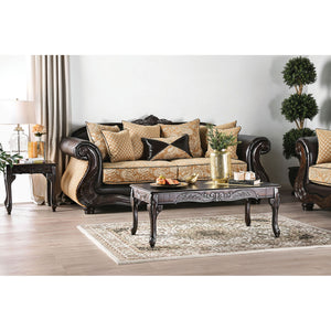 Aislynn Gold/Espresso Sofa