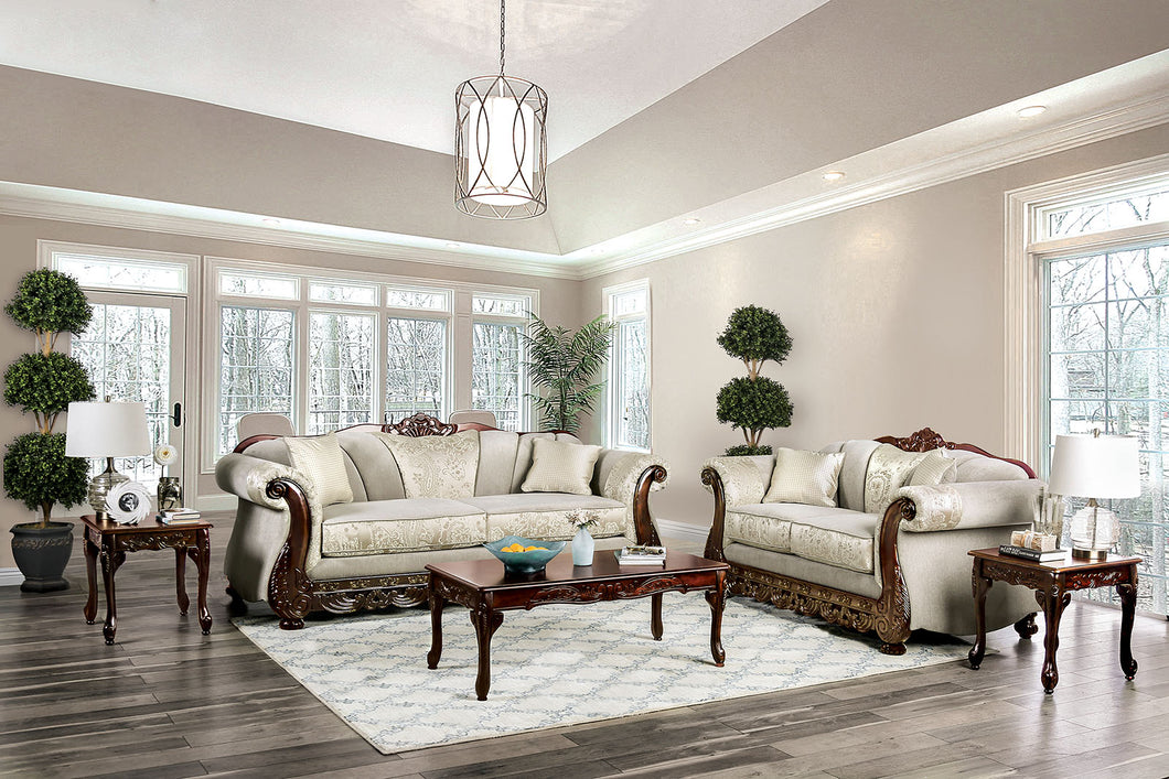 Newdale Ivory Sofa + Love Seat image