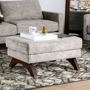 Harlech Gray Ottoman