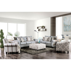 Misty Ivory/Pattern Sofa + Love Seat