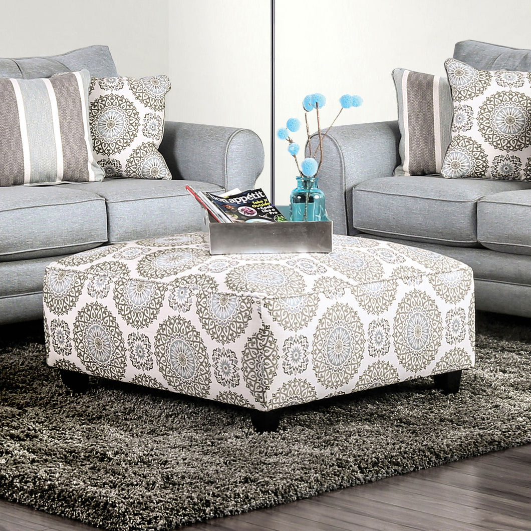 Misty Ivory/Pattern Ottoman image