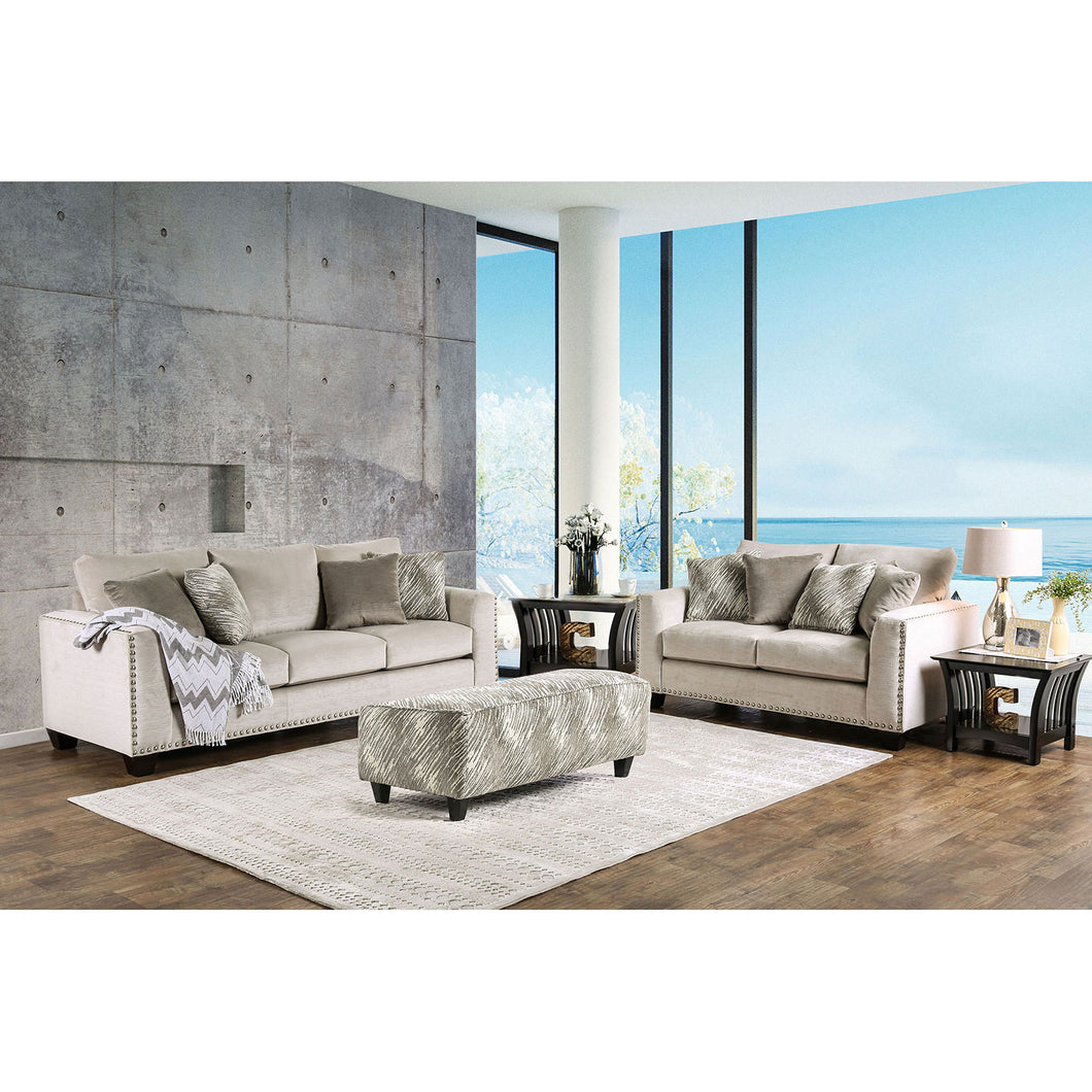 Stefano Beige Sofa + Love Seat