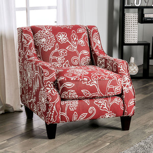 Ames Orange Chair, Floral