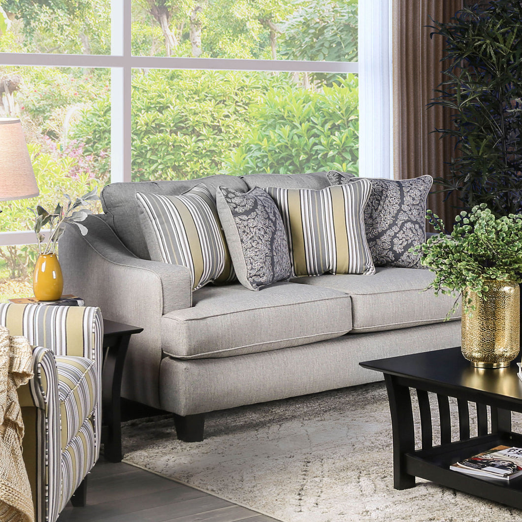 Wilkie Light Gray Love Seat