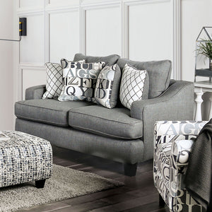 Verne Bluish Gray Love Seat