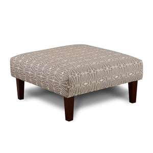 PARKER Gray/Pattern Ottoman