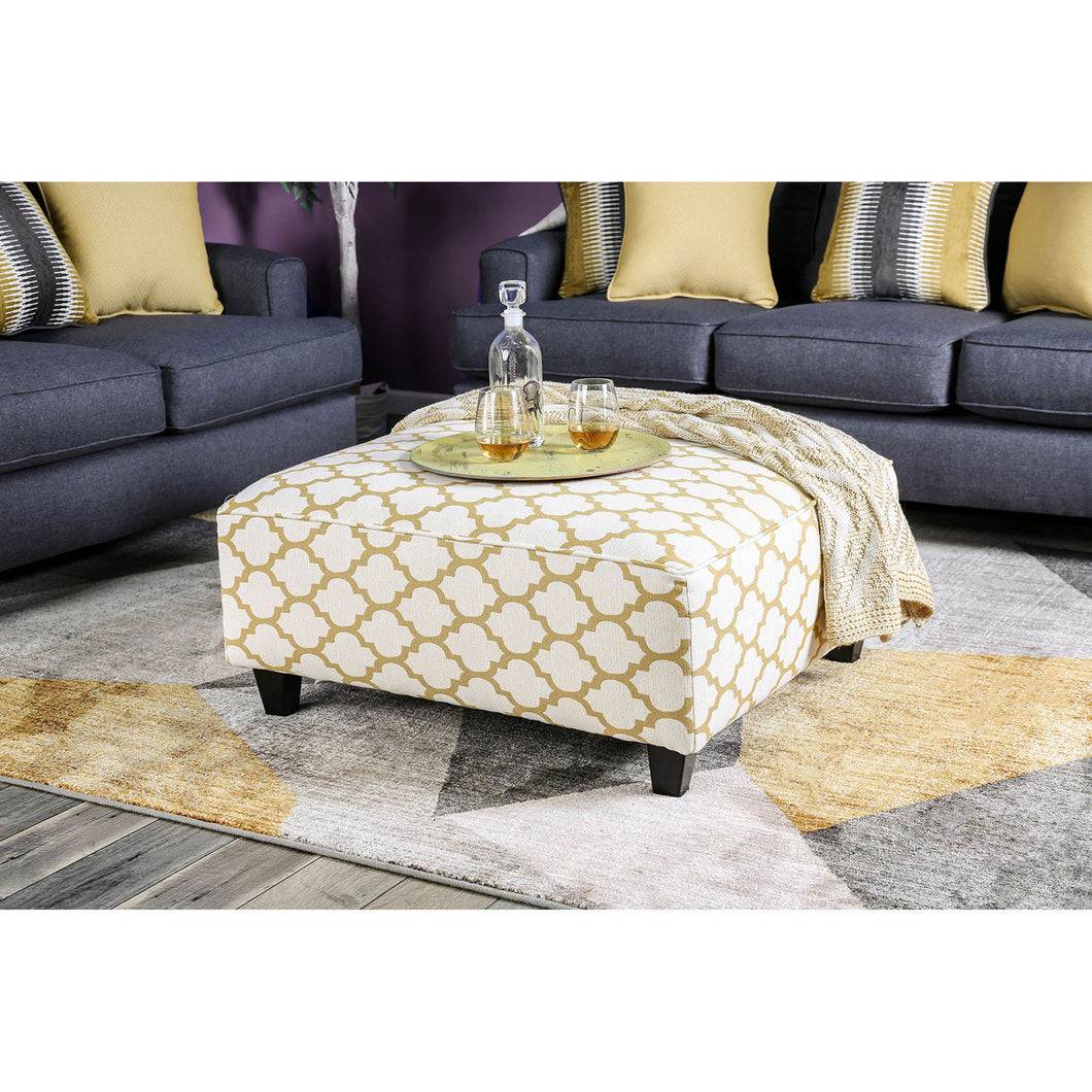 Orson Ivory Ottoman